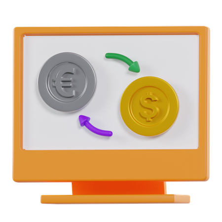 온라인 교환  3D Icon