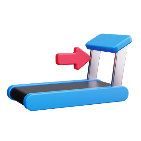 トレッドミル  3D Icon