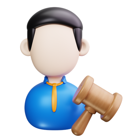 변호사  3D Icon