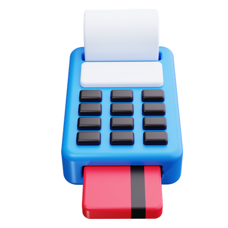 신용카드 리더기  3D Icon