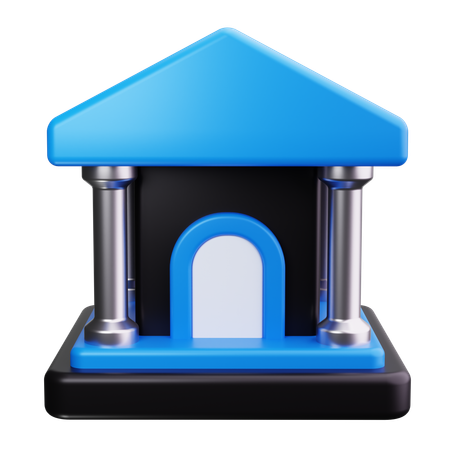 裁判所の建物  3D Icon