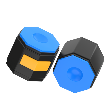 당구 분필  3D Icon