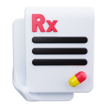 処方箋 3D Icon