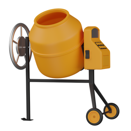 セメントミキサー  3D Icon
