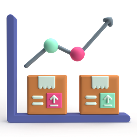 제품 성장 보고서  3D Icon