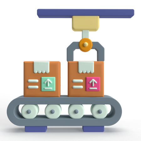 제조 제품  3D Icon