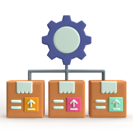 제품 관리  3D Icon