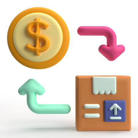 소포 교환  3D Icon