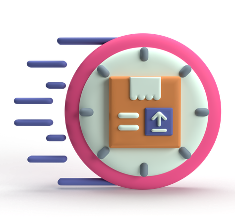빠른 배달  3D Icon