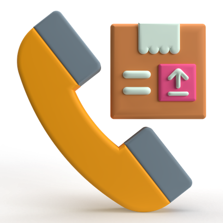 배달 전화  3D Icon