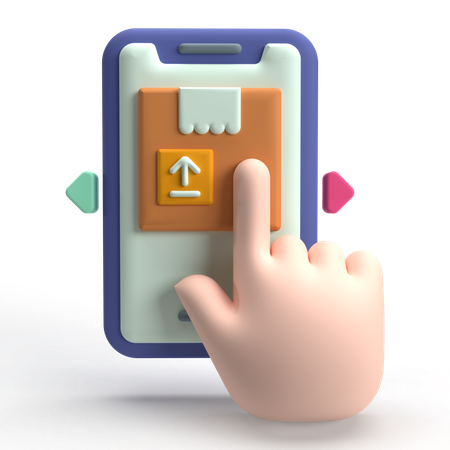 전자상거래  3D Icon