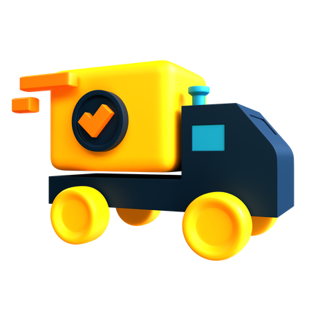 배달 트럭  3D Icon
