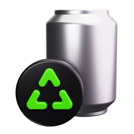 アルミ缶  3D Icon