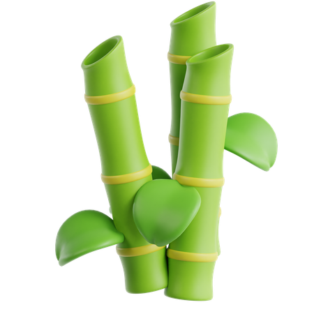 대나무  3D Icon