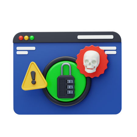 ハッキングされた  3D Icon