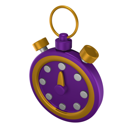 ストップウォッチ  3D Icon