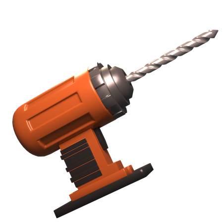 ドリルマシン  3D Icon