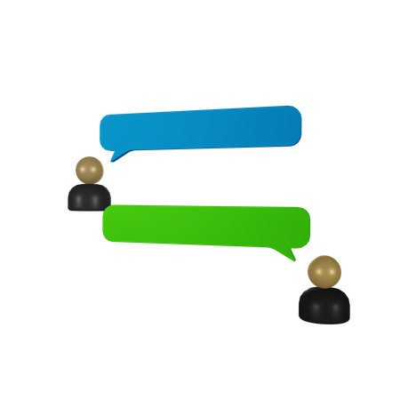 チャット  3D Icon