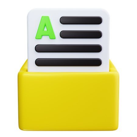 封筒  3D Icon
