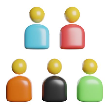 グループ  3D Icon