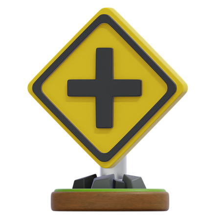 交差点標識  3D Icon