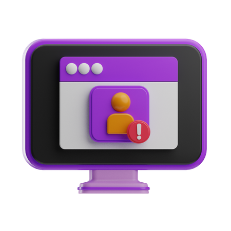 사용자 관리  3D Icon