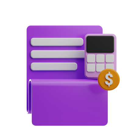 予算  3D Icon