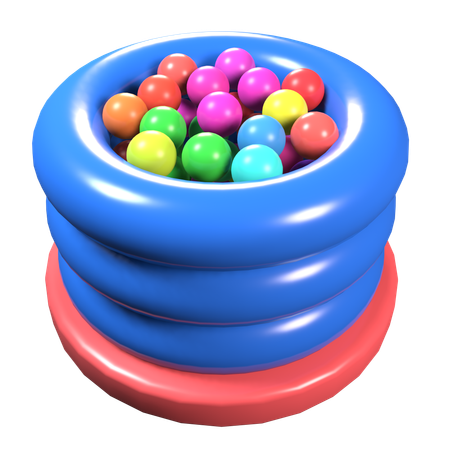 색깔의 공  3D Icon
