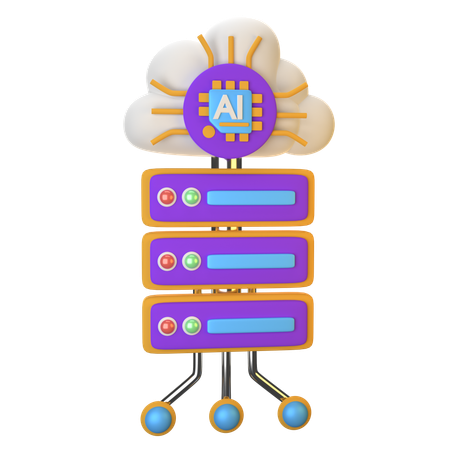 クラウドコンピューティング  3D Icon