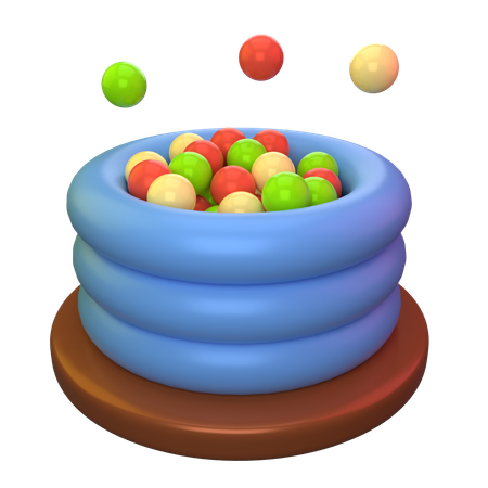 색깔의 공  3D Icon