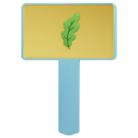 植物ラベル  3D Icon