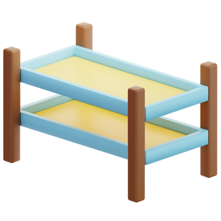 棚  3D Icon