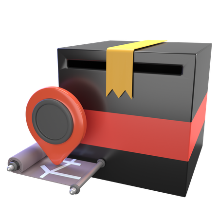 配達場所  3D Icon