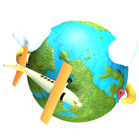 국제 공항  3D Icon