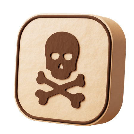 有毒  3D Icon