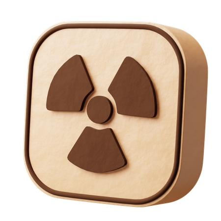 放射線  3D Icon
