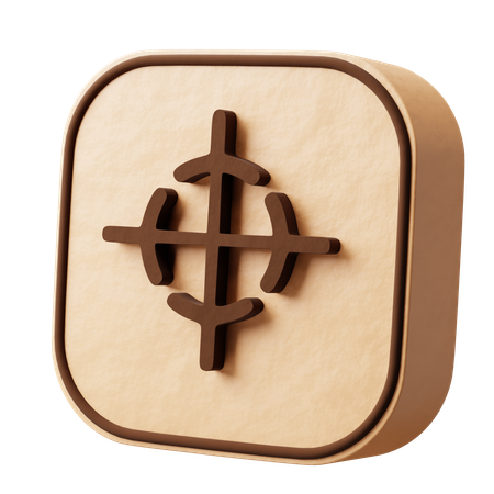 重心  3D Icon