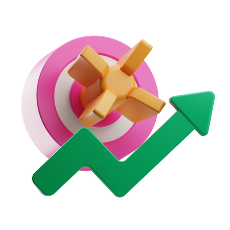 목표  3D Icon