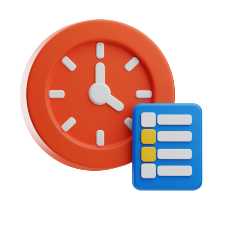締め切り  3D Icon
