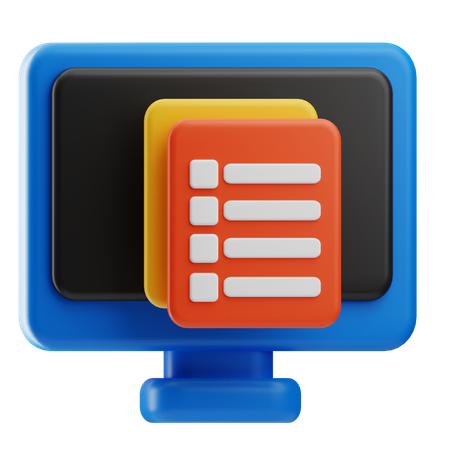 짧은  3D Icon