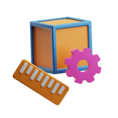 測定  3D Icon