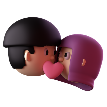 キス  3D Icon