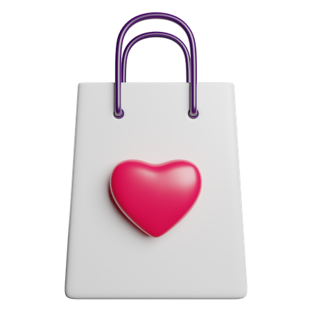 종이 봉지  3D Icon