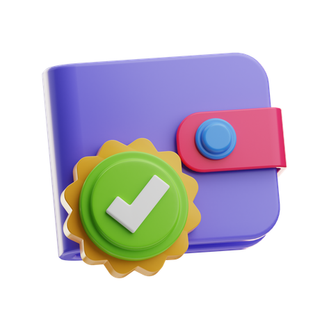 デジタルウォレット  3D Icon