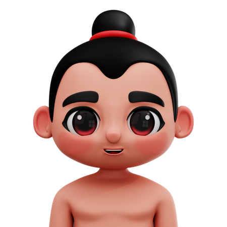 相撲取り  3D Icon