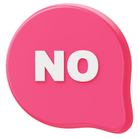 いいえ  3D Icon
