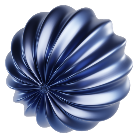 금속 추상 구체  3D Icon