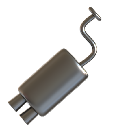 車の排気ガス  3D Icon