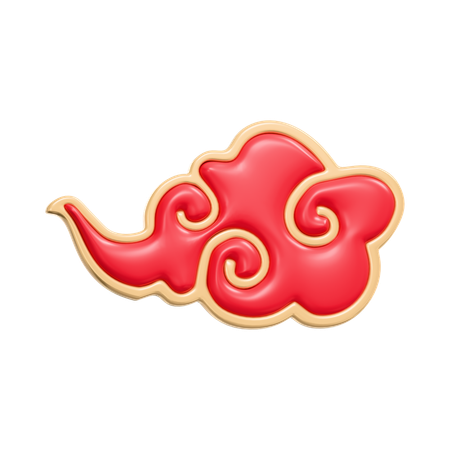中国のクラウド  3D Icon