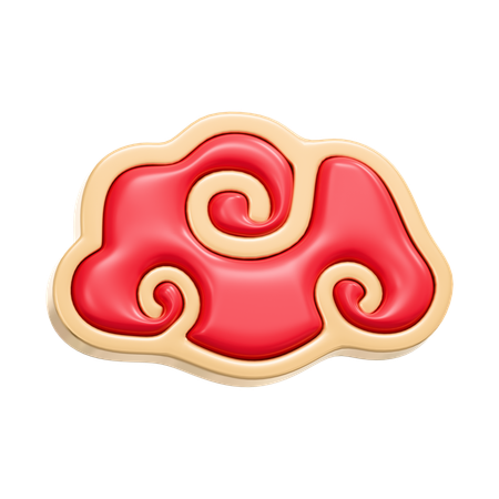 中国のクラウド  3D Icon